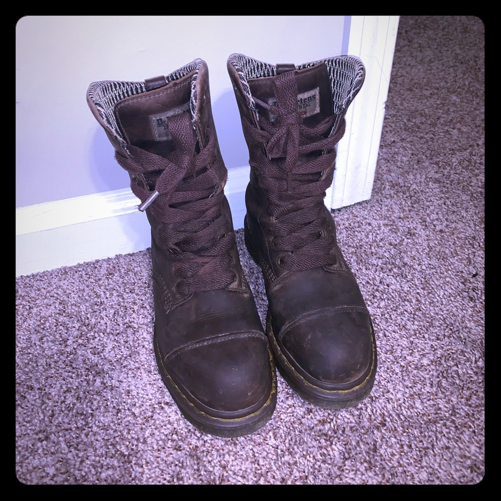 Dr. Martens Women's Leah Steel Toe Work Boots